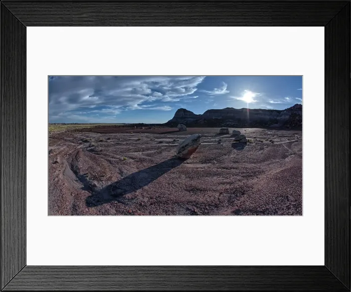 Framed Print : The east cliffs of Blue Mesa near sunset, Petrified Forest National Park, Arizona, United States of America, North America Framed Print : The east cliffs of Blue Mesa near sunset, Petrified Forest National Park, Arizona, United States of America, North America