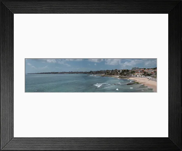 Framed Print : High perspective panoramic view of Portuguese Riviera coast from Sao Pedro do Estoril to Cascais, roughly 25km west of Lisbon, Portugal, Europe Framed Print : High perspective panoramic view of Portuguese Riviera coast from Sao Pedro do Estoril to Cascais, roughly 25km west of Lisbon, Portugal, Europe