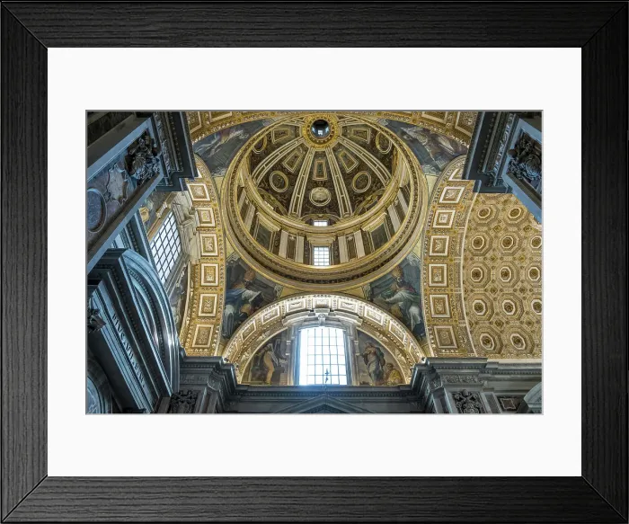 Framed Print : Detail of the Clementine Chapel Dome, located within Saint Peter's Basilica in Vatican City, the papal enclave in Rome, UNESCO World Heritage Site, Rome, Lazio, Italy, Europe Framed Print : Detail of the Clementine Chapel Dome, located within Saint Peter's Basilica in Vatican City, the papal enclave in Rome, UNESCO World Heritage Site, Rome, Lazio, Italy, Europe