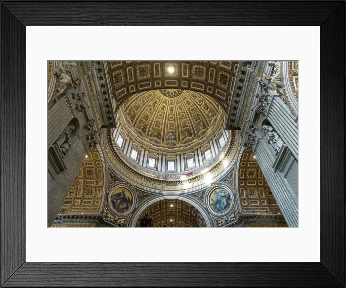 Framed Print : Architectural detail of the ceiling of Saint Peter's Basilica in Vatican City, the papal enclave in Rome, UNESCO World Heritage Site, Rome, Lazio, Italy, Europe Framed Print : Architectural detail of the ceiling of Saint Peter's Basilica in Vatican City, the papal enclave in Rome, UNESCO World Heritage Site, Rome, Lazio, Italy, Europe
