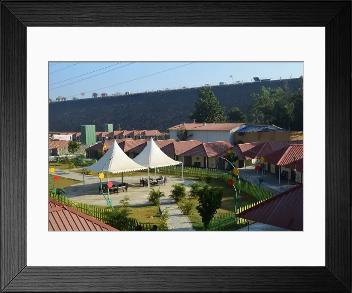 Framed Print : Tent City Narmada, a luxurious nature resort, Ekta Nagar, Gujarat, India, Asia Framed Print : Tent City Narmada, a luxurious nature resort, Ekta Nagar, Gujarat, India, Asia