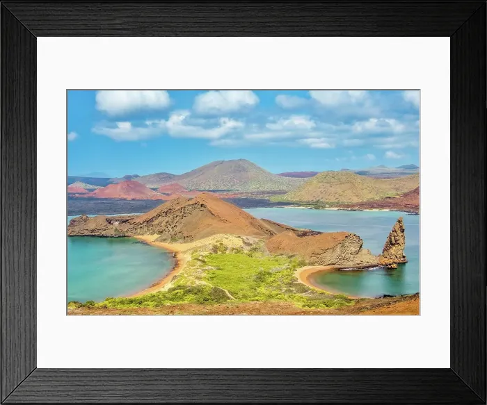 Framed Print : Bartolome Island with Pinnacle Rock, a volcanic plug, to the right, the location featured in the 2003 film Master and Commander, Galapagos islands, UNESCO World Heritage Site, Ecuador, South America Framed Print : Bartolome Island with Pinnacle Rock, a volcanic plug, to the right, the location featured in the 2003 film Master and Commander, Galapagos islands, UNESCO World Heritage Site, Ecuador, South America