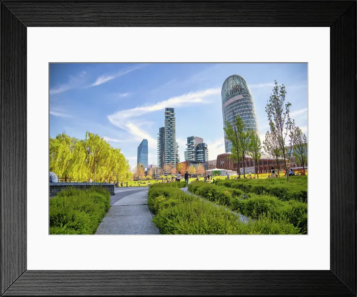 Framed Print : Porta Nuova district, Milan, Lombardy, Italy, Europe Framed Print : Porta Nuova district, Milan, Lombardy, Italy, Europe