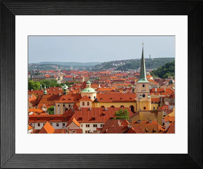 Framed Print : View of Lesser Quarter from Prague castle, Czechia, Europe Framed Print : View of Lesser Quarter from Prague castle, Czechia, Europe