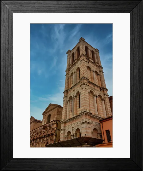 Framed Print : Bell tower, Cathedral of San Giorgio, Ferrara, Emilia Romagna, Italy, Europe Framed Print : Bell tower, Cathedral of San Giorgio, Ferrara, Emilia Romagna, Italy, Europe