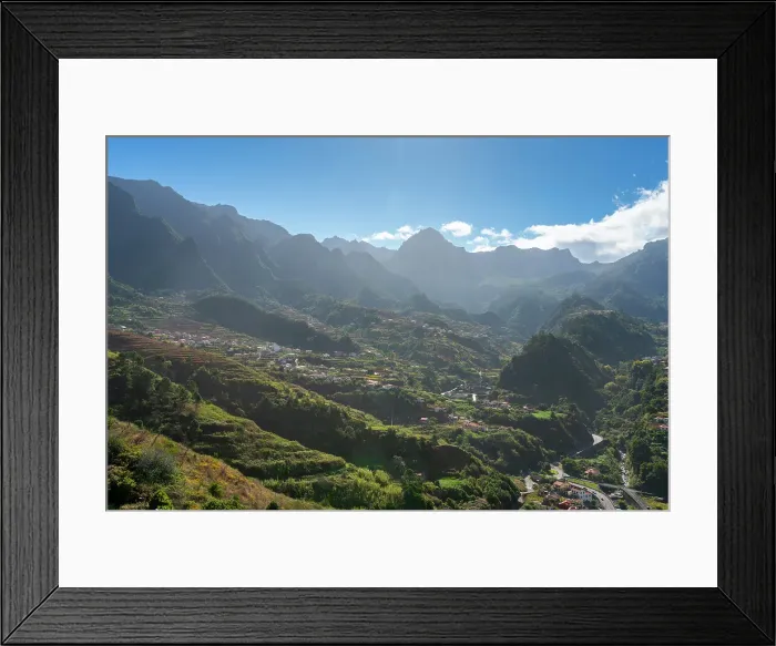 Framed Print : Houses on mountain slopes, Sao Vicente, Madeira, Portugal, Atlantic, Europe Framed Print : Houses on mountain slopes, Sao Vicente, Madeira, Portugal, Atlantic, Europe