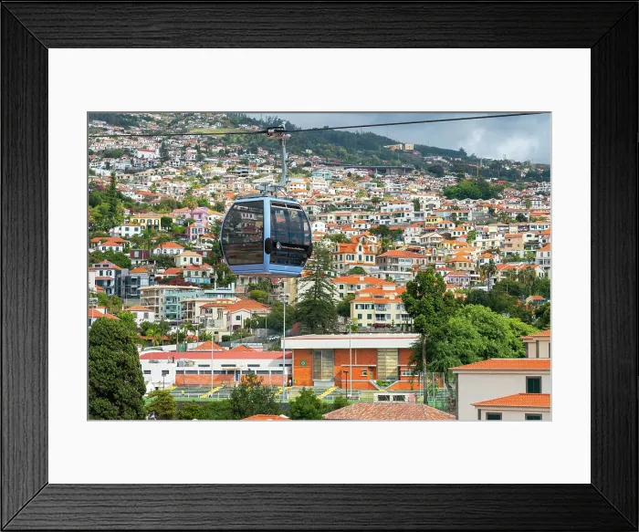 Framed Print : Cable car over Funchal, Teleferico do Funchal, Funchal, Madeira, Portugal, Atlantic, Europe Framed Print : Cable car over Funchal, Teleferico do Funchal, Funchal, Madeira, Portugal, Atlantic, Europe