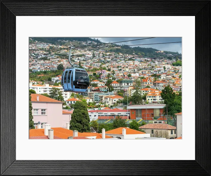 Framed Print : Cable car over Funchal, Teleferico do Funchal, Funchal, Madeira, Portugal, Atlantic, Europe Framed Print : Cable car over Funchal, Teleferico do Funchal, Funchal, Madeira, Portugal, Atlantic, Europe
