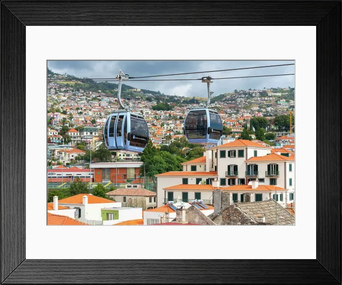Framed Print : Cable car over Funchal, Teleferico do Funchal, Funchal, Madeira, Portugal, Atlantic, Europe Framed Print : Cable car over Funchal, Teleferico do Funchal, Funchal, Madeira, Portugal, Atlantic, Europe
