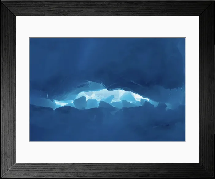 Framed Print : Blue ice inside iceberg, Antarctica, Polar Regions Framed Print : Blue ice inside iceberg, Antarctica, Polar Regions
