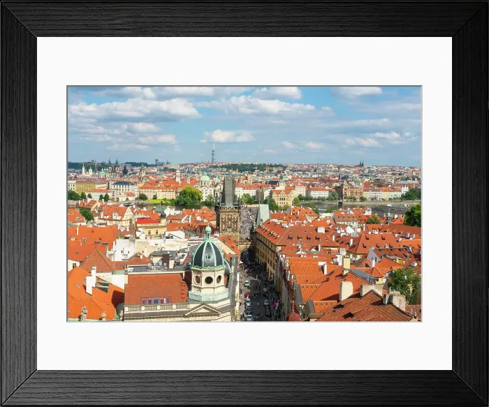 Framed Print : Lesser Town Bridge Tower and Charles Bridge as seen from St. Nicholas Bell Tower, UNESCO World Heritage Site, Prague, Bohemia, Czech Republic (Czechia), Europe Framed Print : Lesser Town Bridge Tower and Charles Bridge as seen from St. Nicholas Bell Tower, UNESCO World Heritage Site, Prague, Bohemia, Czech Republic (Czechia), Europe