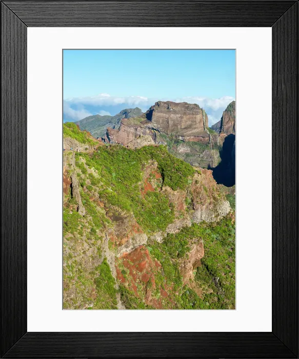 Framed Print : Hikers on hiking trail around Pico do Arieiro peak, Santana, Madeira, Portugal, Atlantic, Europe Framed Print : Hikers on hiking trail around Pico do Arieiro peak, Santana, Madeira, Portugal, Atlantic, Europe