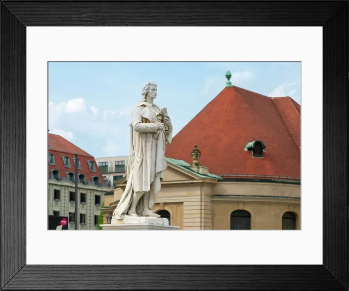 Framed Print : Schiller Monument at Gendarmenmarkt square, Mitte, Berlin, Germany, Europe Framed Print : Schiller Monument at Gendarmenmarkt square, Mitte, Berlin, Germany, Europe