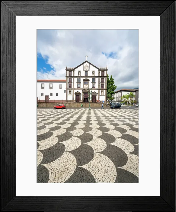 Framed Print : The Church of Saint John the Evangelist of the College of Funchal at Praca do Municipio, Funchal, Madeira, Portugal, Atlantic, Europe Framed Print : The Church of Saint John the Evangelist of the College of Funchal at Praca do Municipio, Funchal, Madeira, Portugal, Atlantic, Europe
