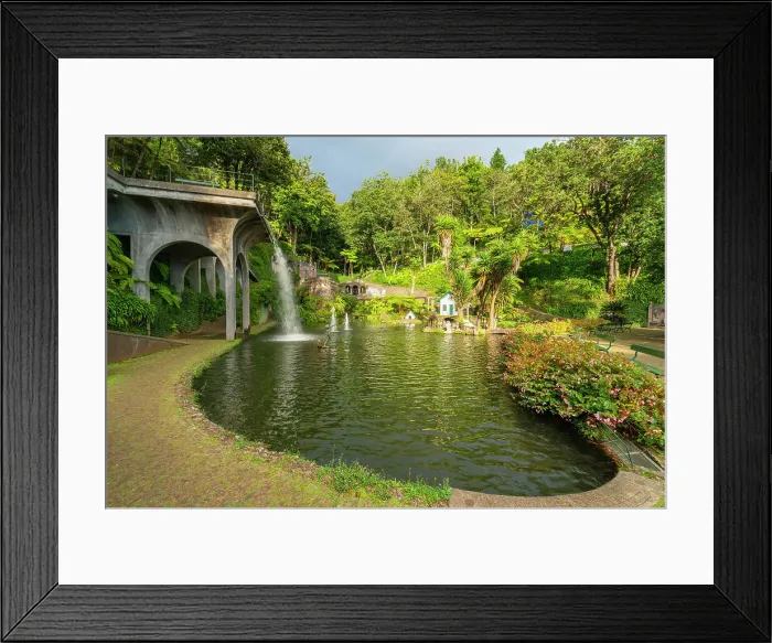 Framed Print : Lake at Monte Palace Tropical Garden, Funchal, Madeira, Portugal, Atlantic, Europe Framed Print : Lake at Monte Palace Tropical Garden, Funchal, Madeira, Portugal, Atlantic, Europe