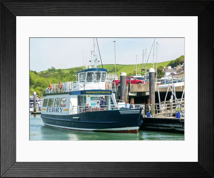 Framed Print : Dartmouth Princess foot passenger ferry boat at Kingswear, Devon, England, United Kingdom, Europe Framed Print : Dartmouth Princess foot passenger ferry boat at Kingswear, Devon, England, United Kingdom, Europe