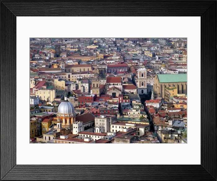 Framed Print : View over the historic center from the Belvedere of San Martino, Naples, Campania region, Italy, Europe Framed Print : View over the historic center from the Belvedere of San Martino, Naples, Campania region, Italy, Europe