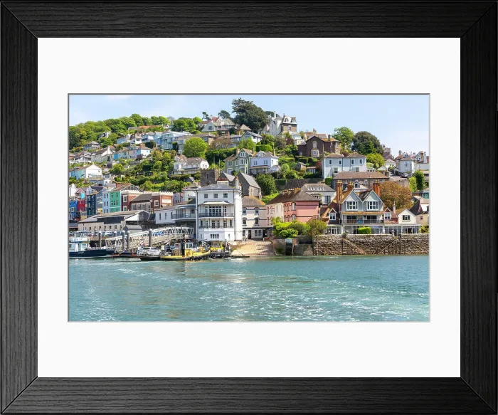 Framed Print : View looking back from ferry at Kingswear, Devon, England, United Kingdom, Europe Framed Print : View looking back from ferry at Kingswear, Devon, England, United Kingdom, Europe