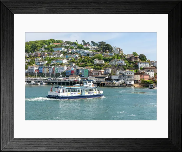 Framed Print : Foot pasenger ferry crossing River Dart to Kingswear from Dartmouth, Devon, England, United Kingdom, Europe Framed Print : Foot pasenger ferry crossing River Dart to Kingswear from Dartmouth, Devon, England, United Kingdom, Europe