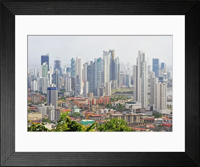 Framed Print : View of Panama City from the top of Ancon Hill, Panama City, Republic of Panama, Central America Framed Print : View of Panama City from the top of Ancon Hill, Panama City, Republic of Panama, Central America