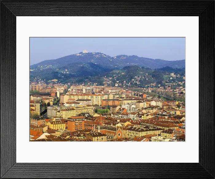 Framed Print : View toward Eastside with the Basilica of Superga background, Turin, Piedmont region, Italy, Europe Framed Print : View toward Eastside with the Basilica of Superga background, Turin, Piedmont region, Italy, Europe