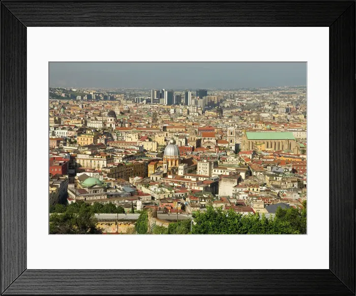 Framed Print : View of the historic center from the Belvedere of San Martino, Naples, Campania region, Italy, Europe Framed Print : View of the historic center from the Belvedere of San Martino, Naples, Campania region, Italy, Europe