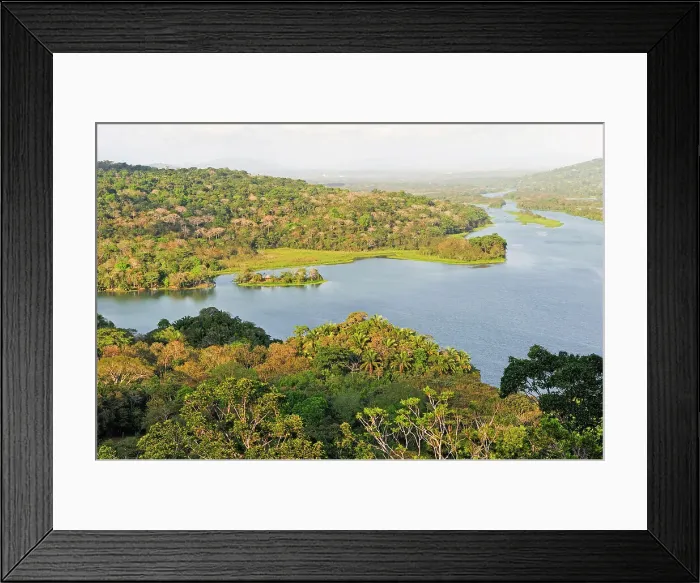 Framed Print : Aerial view over the Chagres River from the watch tower of the Gamboa Resort, Republic of Panama, Central America Framed Print : Aerial view over the Chagres River from the watch tower of the Gamboa Resort, Republic of Panama, Central America