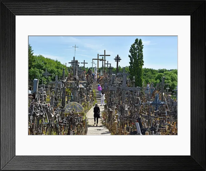 Framed Print : Hill of Crosses, near Siauliai, Lithuania, Europe Framed Print : Hill of Crosses, near Siauliai, Lithuania, Europe
