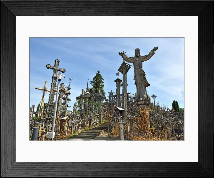 Framed Print : Hill of Crosses, near Siauliai, Lithuania, Europe Framed Print : Hill of Crosses, near Siauliai, Lithuania, Europe