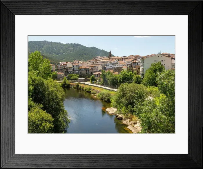 Framed Print : Rio Avia river and medieval town, Ribadavia, Ourense province, Galicia, Spain, Europe Framed Print : Rio Avia river and medieval town, Ribadavia, Ourense province, Galicia, Spain, Europe