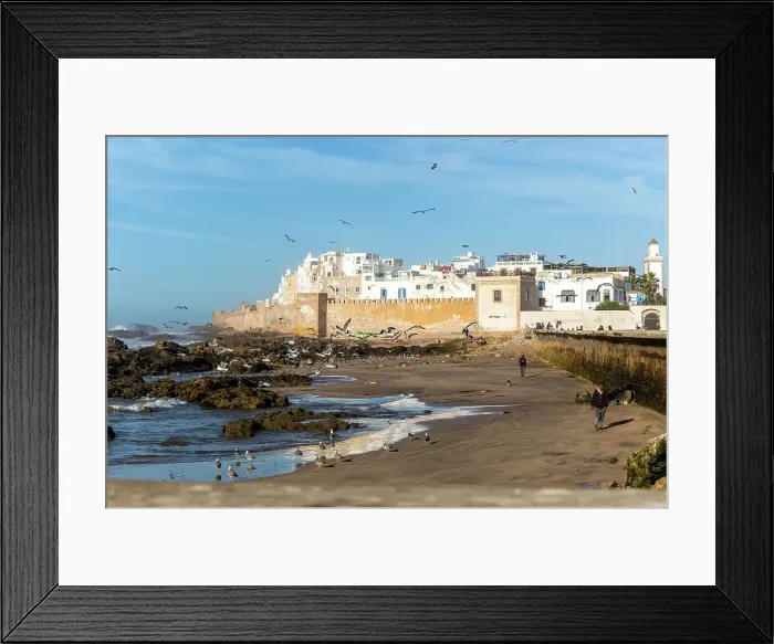 Framed Print : Walled town Medina from the coast, Essaouira, Morocco, North Africa, Africa Framed Print : Walled town Medina from the coast, Essaouira, Morocco, North Africa, Africa