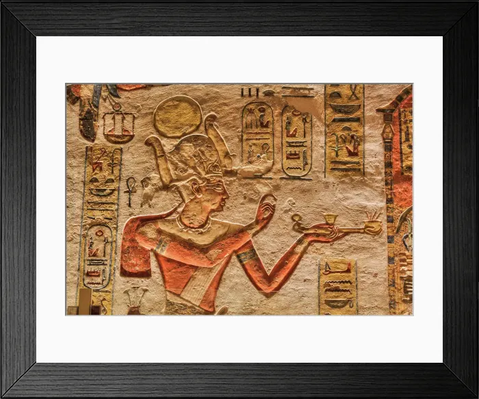 Framed Print : Wall Relief of Egyptian Pharaoh, Tomb of Rameses III, KV11, Valley of the Kings, Ancient Thebes, UNESCO World Heritage Site, Luxor, Egypt, North Africa, Africa Framed Print : Wall Relief of Egyptian Pharaoh, Tomb of Rameses III, KV11, Valley of the Kings, Ancient Thebes, UNESCO World Heritage Site, Luxor, Egypt, North Africa, Africa