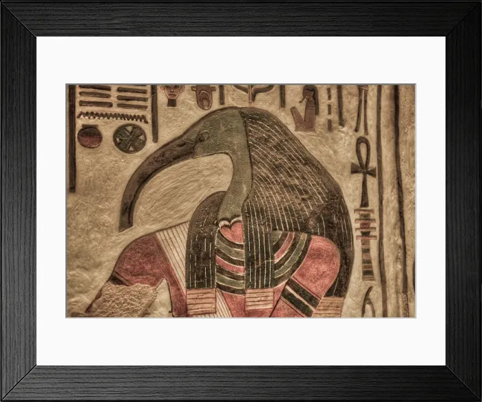 Framed Print : Image of God Thoth, Paintings and Relief, Tomb of Nefertari, QV66, Valley of the Queens, Ancient Thebes, UNESCO World Heritage Site, Luxor, Egypt, North Africa, Africa Framed Print : Image of God Thoth, Paintings and Relief, Tomb of Nefertari, QV66, Valley of the Queens, Ancient Thebes, UNESCO World Heritage Site, Luxor, Egypt, North Africa, Africa