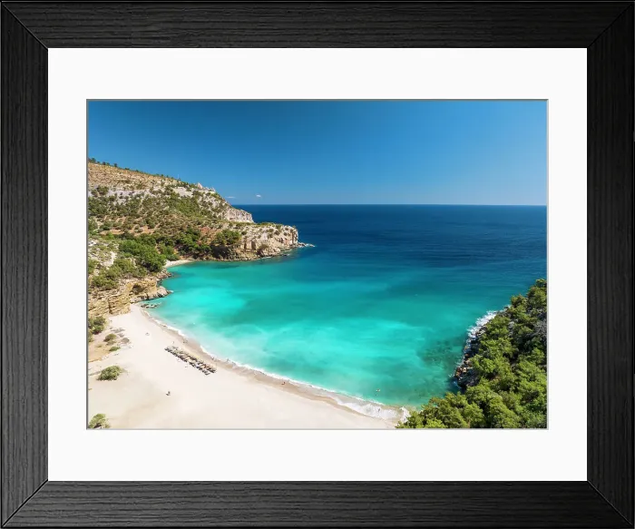 Framed Print : Beautiful landscape and beach, Thassos, Greek Islands, Greece, Europe