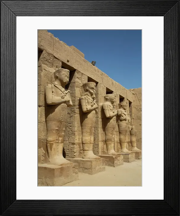Framed Print : Statues of Rameses III as Osiris, Temple of Rameses III, Karnak Temple Complex, UNESCO World Heritage Site, Luxor, Egypt, North Africa, Africa Framed Print : Statues of Rameses III as Osiris, Temple of Rameses III, Karnak Temple Complex, UNESCO World Heritage Site, Luxor, Egypt, North Africa, Africa