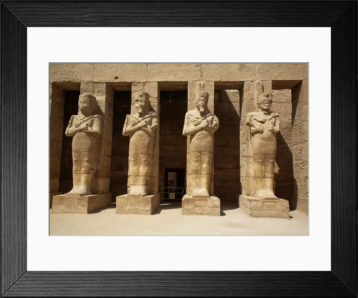 Framed Print : Statues of Rameses III as Osiris, Temple of Rameses III, Karnak Temple Complex, UNESCO World Heritage Site, Luxor, Egypt, North Africa, Africa Framed Print : Statues of Rameses III as Osiris, Temple of Rameses III, Karnak Temple Complex, UNESCO World Heritage Site, Luxor, Egypt, North Africa, Africa