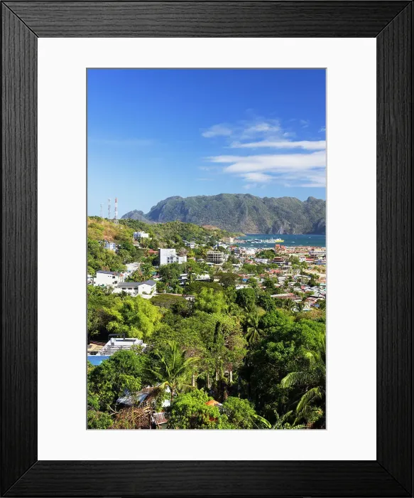 Framed Print : Coron Town, Palawan, Philippines, Southeast Asia, Asia Framed Print : Coron Town, Palawan, Philippines, Southeast Asia, Asia
