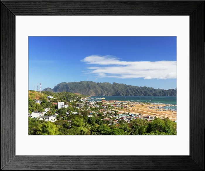 Framed Print : Coron Town, Palawan, Philippines, Southeast Asia, Asia Framed Print : Coron Town, Palawan, Philippines, Southeast Asia, Asia