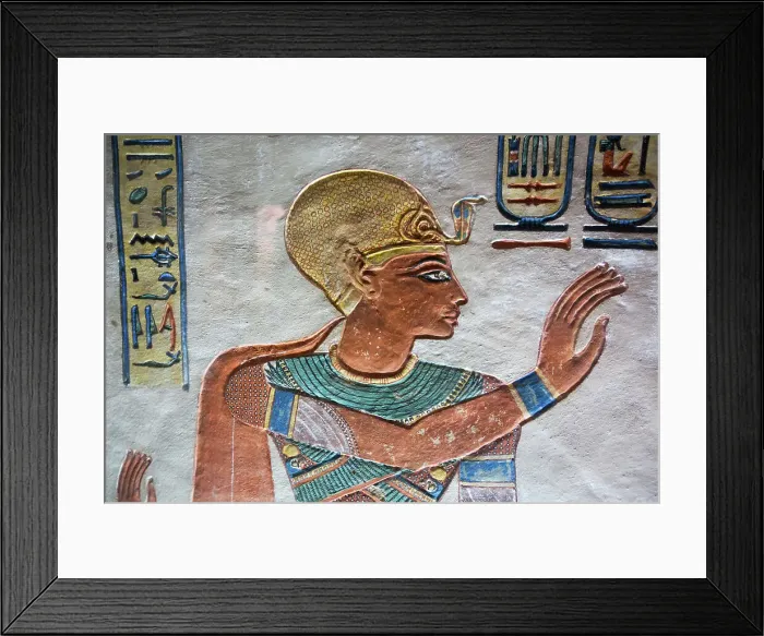 Framed Print : Image of Pharaoh, Bas Relief, Tomb of Prince Amenherkhepshef (Amenkopshef), QV55, Valley of the Queens, Ancient Thebes, UNESCO World Heritage Site, Luxor, Egypt, North Africa, Africa Framed Print : Image of Pharaoh, Bas Relief, Tomb of Prince Amenherkhepshef (Amenkopshef), QV55, Valley of the Queens, Ancient Thebes, UNESCO World Heritage Site, Luxor, Egypt, North Africa, Africa