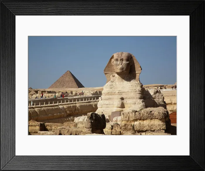 Framed Print : Great Sphinx of Giza, Pyramid of Khafre (Chephren) in the background, Giza Pyramid Complex, UNESCO World Heritage Site, Giza, Egypt, North Africa, Africa Framed Print : Great Sphinx of Giza, Pyramid of Khafre (Chephren) in the background, Giza Pyramid Complex, UNESCO World Heritage Site, Giza, Egypt, North Africa, Africa