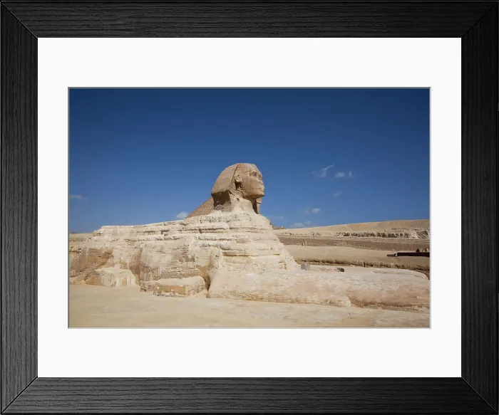 Framed Print : Great Sphinx of Giza, Giza Pyramid Complex, UNESCO World Heritage Site, Giza, Egypt, North Africa, Africa