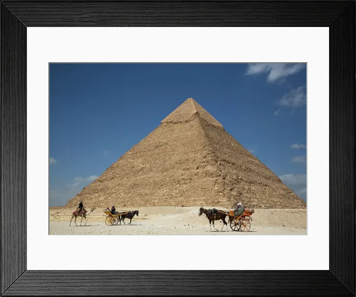 Framed Print : Tourists in a Horsecart, Pyramid of Khafre (Chephren) in the background, Giza Pyramid Complex, UNESCO World Heritage Site, Giza, Egypt, North Africa, Africa Framed Print : Tourists in a Horsecart, Pyramid of Khafre (Chephren) in the background, Giza Pyramid Complex, UNESCO World Heritage Site, Giza, Egypt, North Africa, Africa