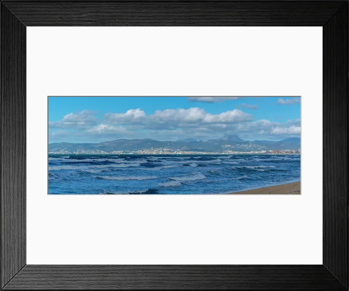 Framed Print : View of Palma and hills in background from S'Arenal, S'Arenal, Palma, Majorca, Balearic Islands, Spain, Mediterranean, Europe Framed Print : View of Palma and hills in background from S'Arenal, S'Arenal, Palma, Majorca, Balearic Islands, Spain, Mediterranean, Europe