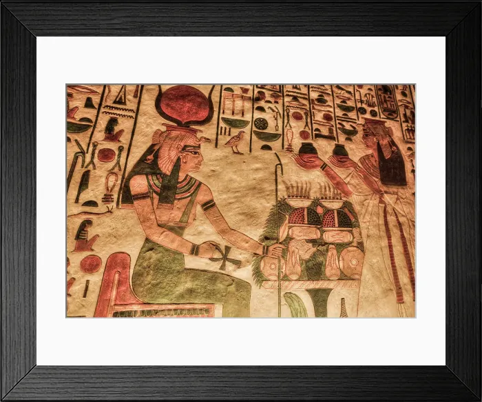 Framed Print : Image of Goddess Hathor on left and Nefertari, Paintings and Relief, Tomb of Nefertari, QV66, Valley of the Queens, Ancient Thebes, UNESCO World Heritage Site, Luxor, Egypt, North Africa, Africa Framed Print : Image of Goddess Hathor on left and Nefertari, Paintings and Relief, Tomb of Nefertari, QV66, Valley of the Queens, Ancient Thebes, UNESCO World Heritage Site, Luxor, Egypt, North Africa, Africa