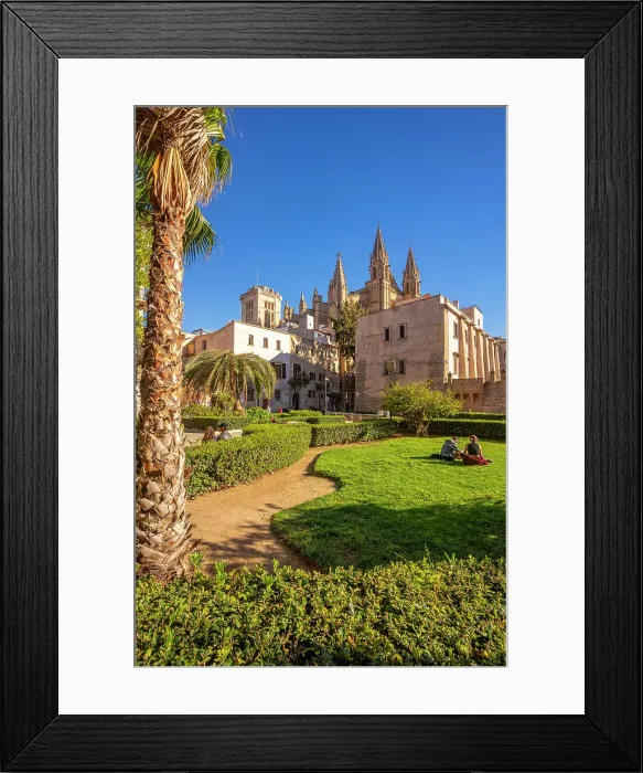 Framed Print : View of Cathedral-Basilica de Santa Maria de Mallorca from Seo Garden, Palma de Mallorca, Majorca, Balearic Islands, Spain, Mediterranean, Europe Framed Print : View of Cathedral-Basilica de Santa Maria de Mallorca from Seo Garden, Palma de Mallorca, Majorca, Balearic Islands, Spain, Mediterranean, Europe