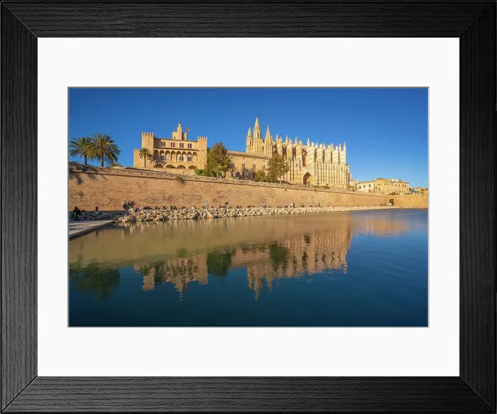 Framed Print : View of Cathedral-Basilica de Santa Maria de Mallorca from Passeig Maritime, Palma de Mallorca, Majorca, Balearic Islands, Spain, Mediterranean, Europe Framed Print : View of Cathedral-Basilica de Santa Maria de Mallorca from Passeig Maritime, Palma de Mallorca, Majorca, Balearic Islands, Spain, Mediterranean, Europe