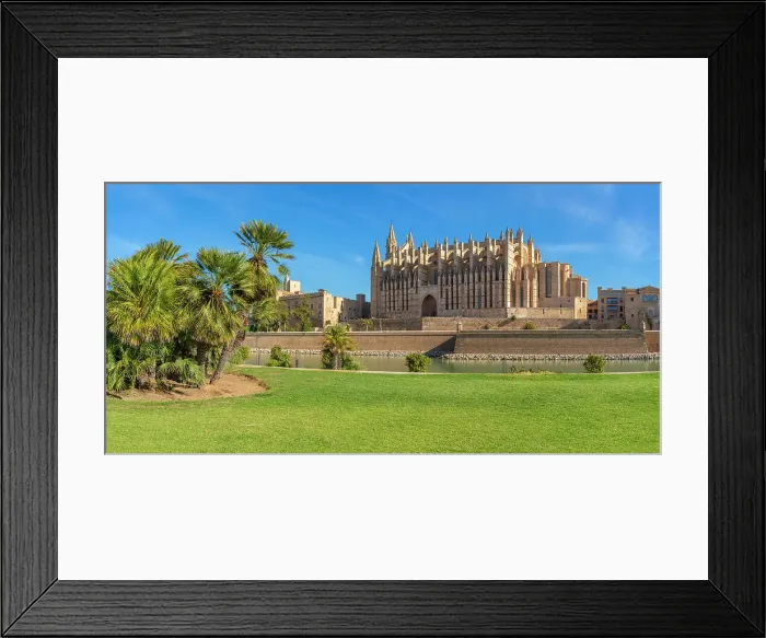 Framed Print : View of Cathedral-Basilica de Santa Maria de Mallorca from Passeig Maritime, Palma de Mallorca, Majorca, Balearic Islands, Spain, Mediterranean, Europe Framed Print : View of Cathedral-Basilica de Santa Maria de Mallorca from Passeig Maritime, Palma de Mallorca, Majorca, Balearic Islands, Spain, Mediterranean, Europe