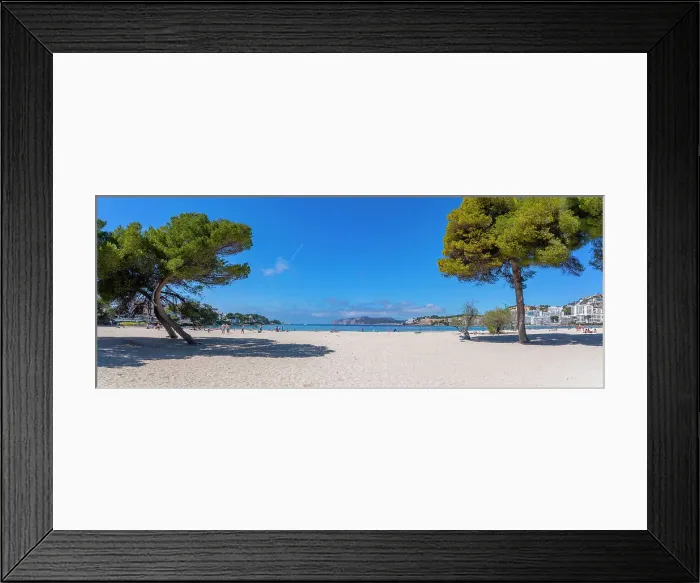 Framed Print : View of beach and hotels in Santa Ponsa, Majorca, Balearic Islands, Spain, Mediterranean, Europe Framed Print : View of beach and hotels in Santa Ponsa, Majorca, Balearic Islands, Spain, Mediterranean, Europe