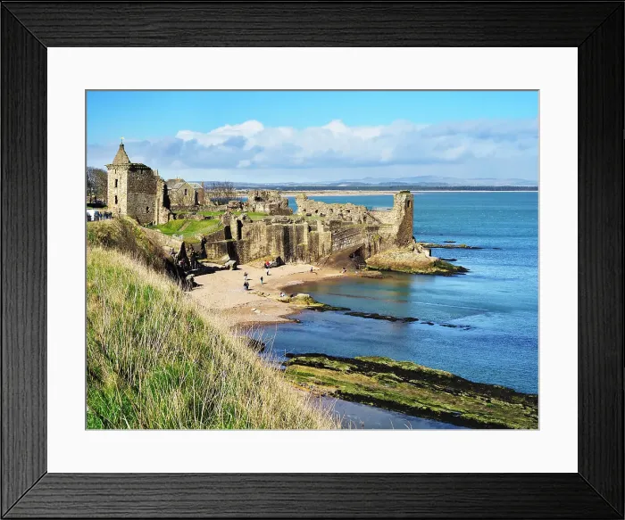 Framed Print : St. Andrews Castle, Fife, Scotland, United Kingdom, Europe Framed Print : St. Andrews Castle, Fife, Scotland, United Kingdom, Europe