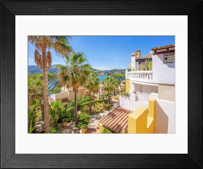 Framed Print : View of villlas overlooking bay at Camp de Mar, Camp de Mar, Majorca, Balearic Islands, Spain, Mediterranean, Europe Framed Print : View of villlas overlooking bay at Camp de Mar, Camp de Mar, Majorca, Balearic Islands, Spain, Mediterranean, Europe